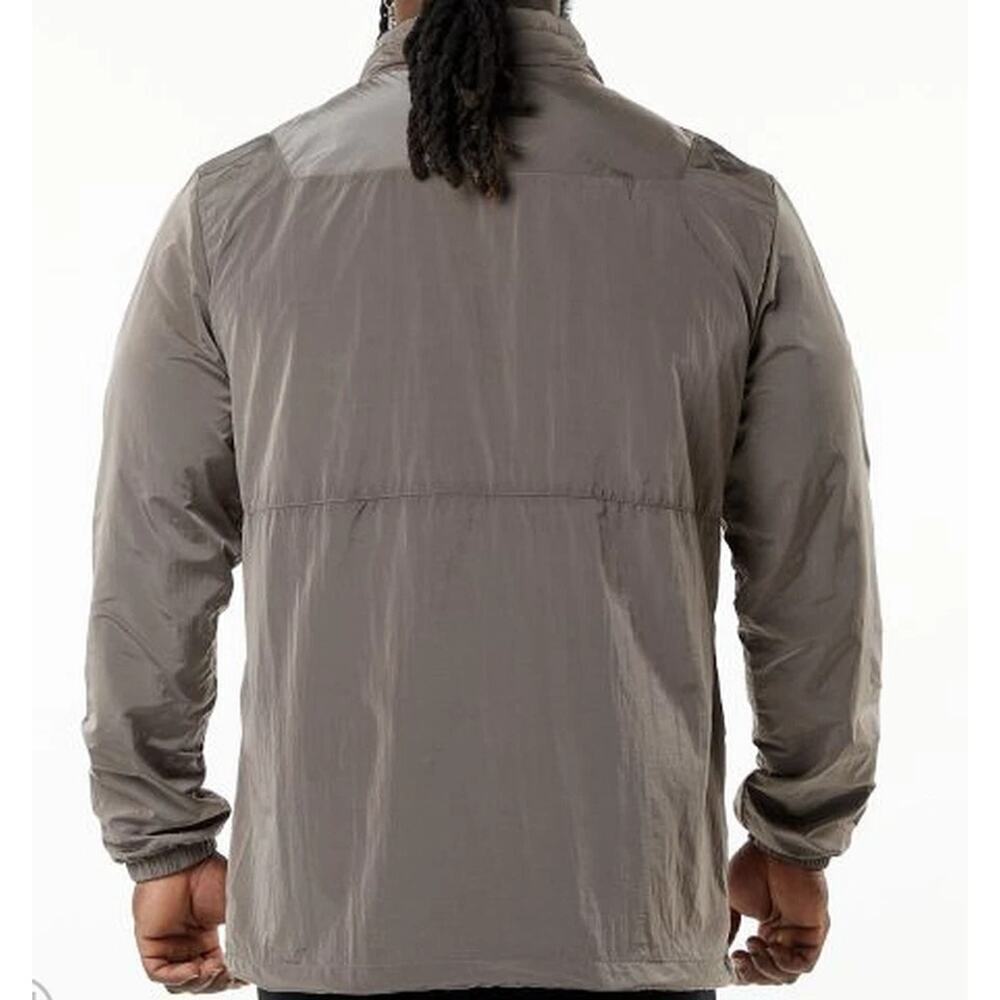 ALPHALETE Performance Endure Pullover Windbreaker Jacket Brown Men's Size M - Picture 2 of 8